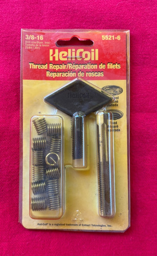 Helicoil thread repair kit - kit, sae