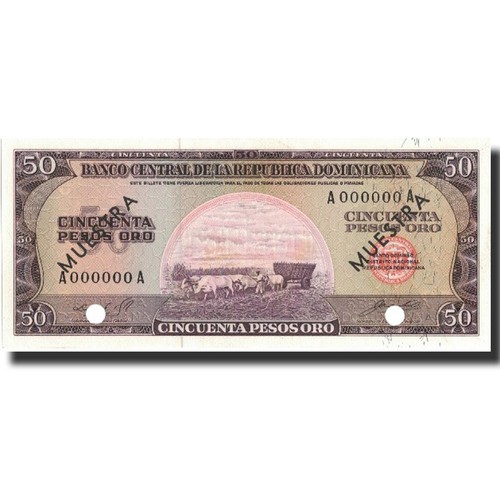 Billet dominican republic 50 - billet,, republic,