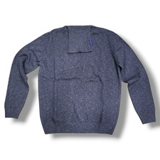 Dolcevita UOMO misto lana/cotone "PRINCIPE DEL FORO" Blu melangè 48 50 52