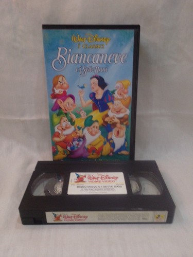 Vhs biancaneve sette - e,