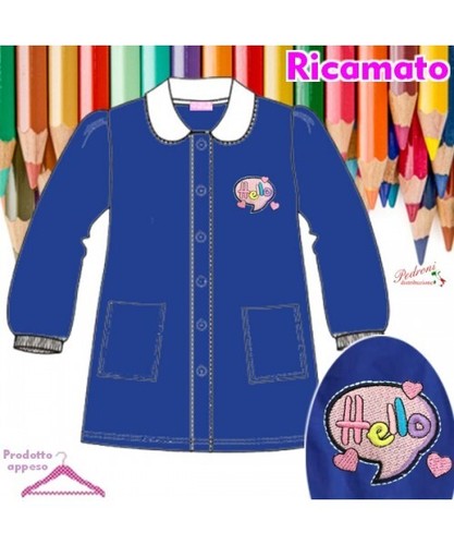 Grembiule blu per bambina