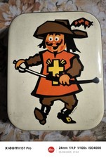 SCATOLA METALLICA VINTAGE BARATTI & MILANO " IL MOSCHETTIERE "