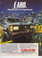 advertising Pubblicità CIEMME ARO SUPERISCHIA 4X4 1986 AUTO FUORISTRADA EPOCA