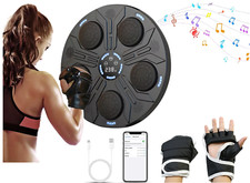 Macchina da Boxe Musicale Suoni Elettronico Bluetooth Portatile con Guantoni