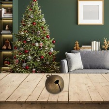 Set di 12 campane jingle vintage in rame per occasioni festive e artigianato