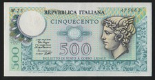 500 LIRE MERCURIO SERIE