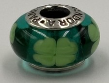 Charm PANDORA Verde Murano 4