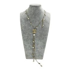 CHANEL 11C Necklace Pearl Coco
