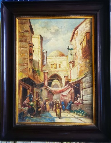 Antico quadro orientalista - antico,