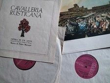 Doppio Lp Cavalleria Rusticana - Opera In Atto - Musica Di Pietro Mascagni 