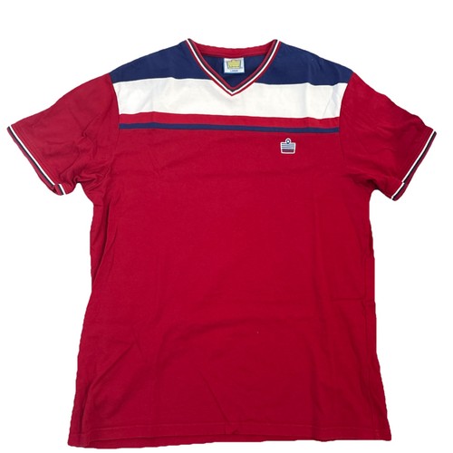 Shirt rossa bianca vintage - e,