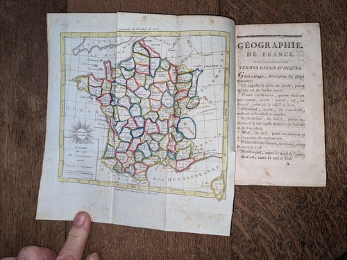 Libro antico geografia - antico,