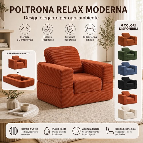 Wazzi poltrona letto singola - wazzi,
