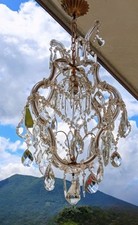 Lampadario Antico Stile Maria Teresa Restaurato