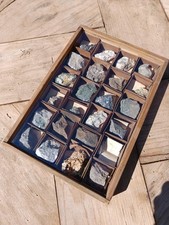 Raccolta Collezione Minerali Fine 1800?. Supporto Scolastico.