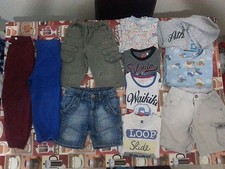 Lotto 178 stock 11 pezzi pantaloncini magliette bimbo bambino 2-3 Anni