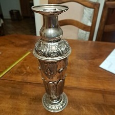 Antico vaso in argento cesellato titolo '800 