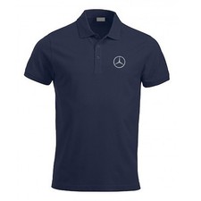 POLO MERCEDES RICAMATA SUL PETTO