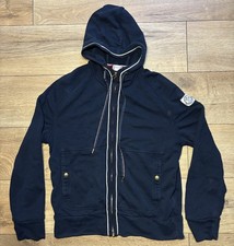 Felpa con cappuccio Moncler Gamme Bleu Navy full zip - taglia media - 100% originale - prezzo consigliato £ 470