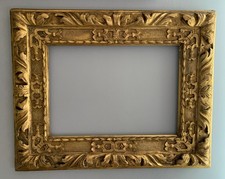 Cornice fine 700 settecento inizio 800 in legno scolpito e dorato foglia oro