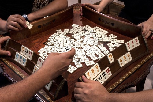 Set gioco rummy - gioco, ovale