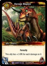 Savage Raptor - War of the Elements - World of Warcraft TCG