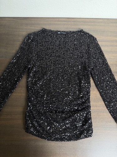 Paillettes zara nere donna - paillettes,
