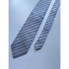 Cravatta Armando bianca blu