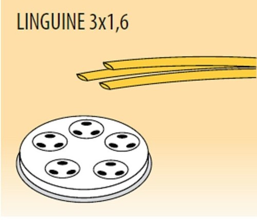 Trafila linguine 3x1 in - mm,