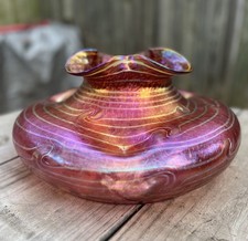 Raro vaso in vetro artistico