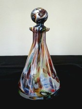 MURRINA MILLEFIORI Bottiglia In Vetro Murano Vintage