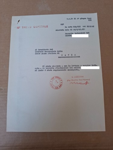 Documento croce rossa italiana - croce,