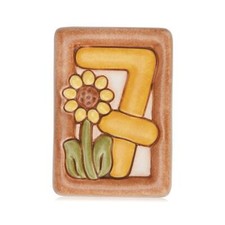 Numero civico Thun 7 piastrella da muro in ceramica da collezione