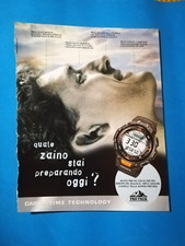 RITAGLIO DI GIORNALE PUBBLICITA' OROLOGIO CASIO PRG-40 DA COLLEZIONE - (141)