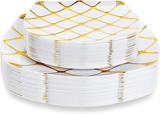 40 Piatti Quadrati in Plastica