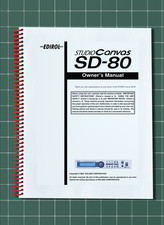 Roland Edirol SD-80 — 2 in 1 Guida Manuale del Proprietario — 169 Pagine — Made in USA
