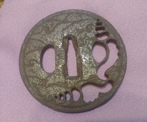 Japanese tsuba iron - tsuba, with