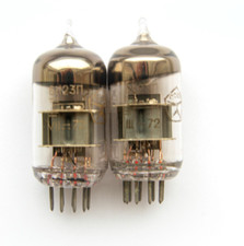 COPPIA ABBINATA 6N23P Voskhod 1972 SWGP NOS/ ECC88 6922. GETTER ON THE WIRE.