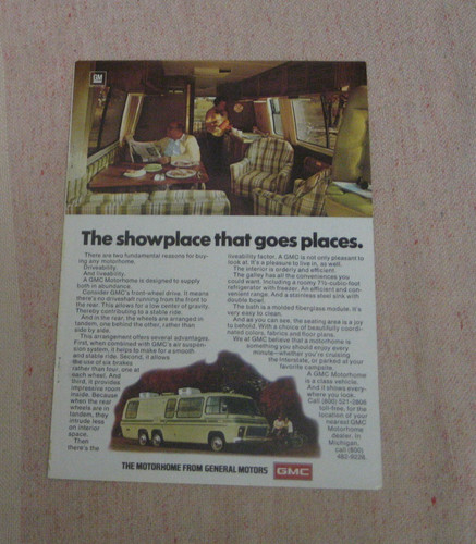 Gmc pubblicità camper - pubblicità, rivista