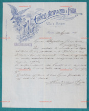 carta da lettera intestata Carmelo Arcidiacono & Figlio - Riposto (Catania) 1918