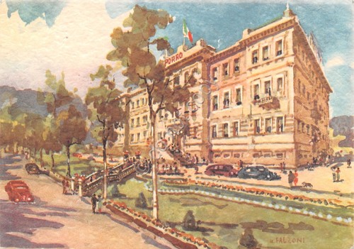 Cartolina salsomaggiore terme - cartolina,