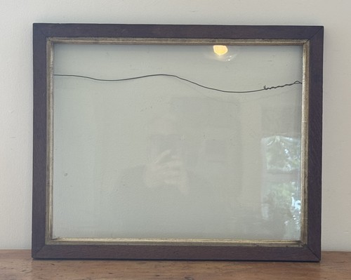 Vintage wooden oak picture - oak,