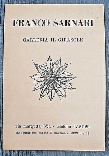 1965 catalogo invito mostra - catalogo,