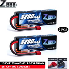 2XZeee 7.4V 2S LiPo batteria