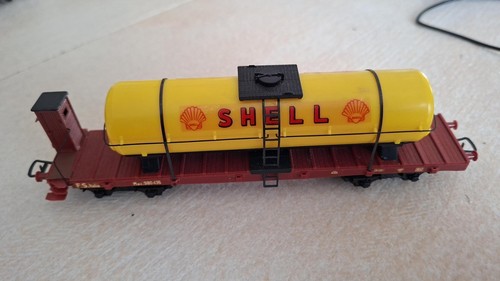 Vagone benzina cisterna shell - benzina,