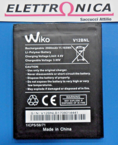 Batteria originale wiko v12bnl - originale,