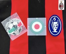 AC Milan 2003/04 + BOH 6 Patch Set Italia Calcio Feltro Distintivo