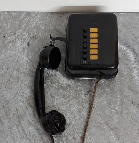 Telefono antico legno - in,