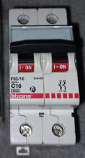 Bticino f82-16 interruttore (2pezzi) magnetotermico bipolare 16a 6ka[BTIF82-16] 