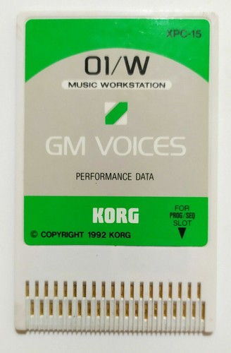Card singola korg xpc - card, gm